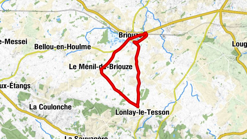 Le Ménil-de-Briouze - Hôtel - Restaurant Sophie - Église Notre-Dame de l'Assomption - Ô Randonneur
