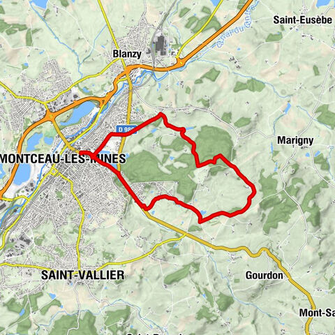 Montceau-les-Mines - Montfroux - Les Puits - Les Gris