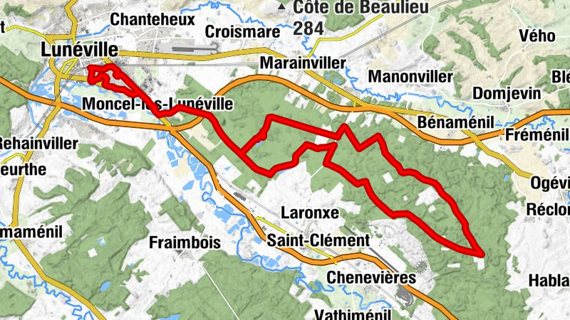 Lunéville - Les Wagons - Moncel-lès-Lunéville - Église Saint-Martin