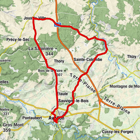 Joux-la-Ville - Collégiale Saint-Lazare - Église Saint-Martin - Église Notre-Dame