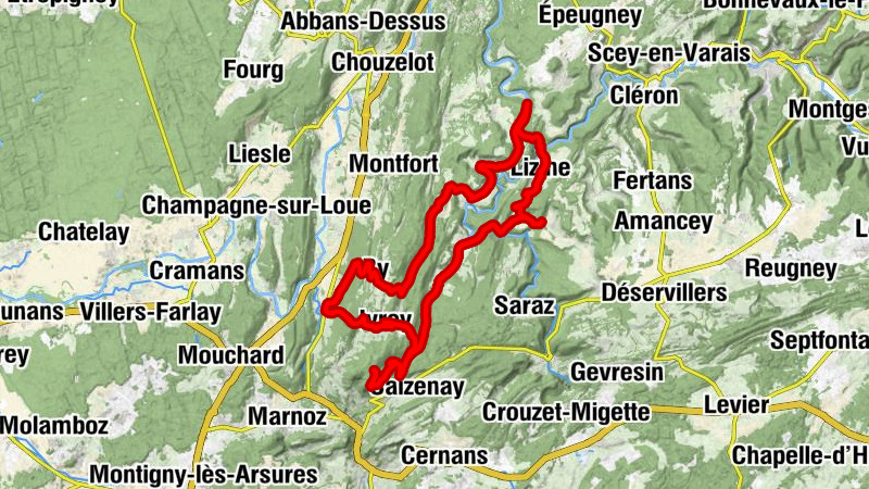 Doulaize - Mont Poupet - Col du Coda - Église Saint-Christophe