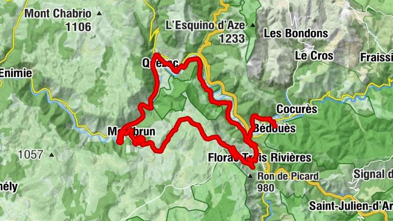 Bédouès - La Baume - Le Pont du Tarn - Les Deux Rivières