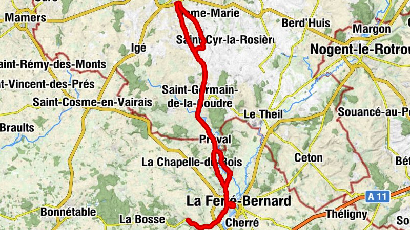 Saint-Aubin-des-Coudrais - Église Saint-Antoine-de-Rochefort - Église Saint-Pierre et Saint-Paul - Église Saint-Aubin