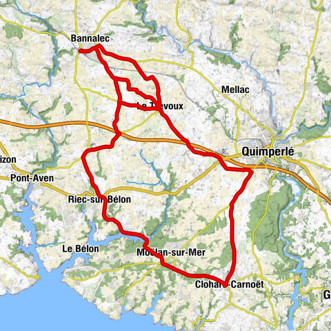 Gare de Bannalec - Église Notre-Dame-de-Tro-Gwall - Église Saint-Pierre-et-Saint-Paul - La Gare