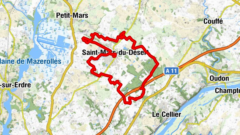 Place Saint-Mars - Saint-Mars-du-Désert - Église Saint-Médard - La Bistière