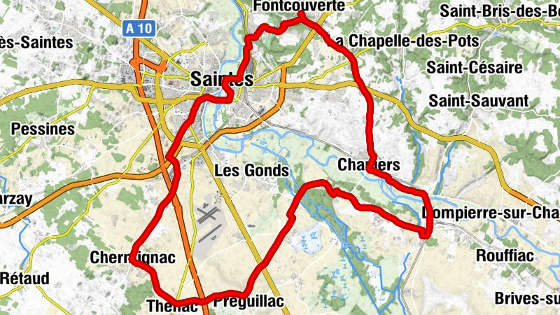 Fontcouverte - La Fosse à l'Eau - Chapelle Sainte-Eustelle - Saintes