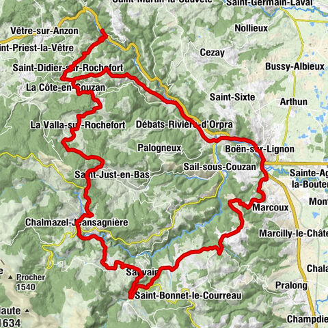 Église Saint-Thurin - Église Saint-Jean-Baptiste - Col de la croix de Ladret - Saint-Thurin