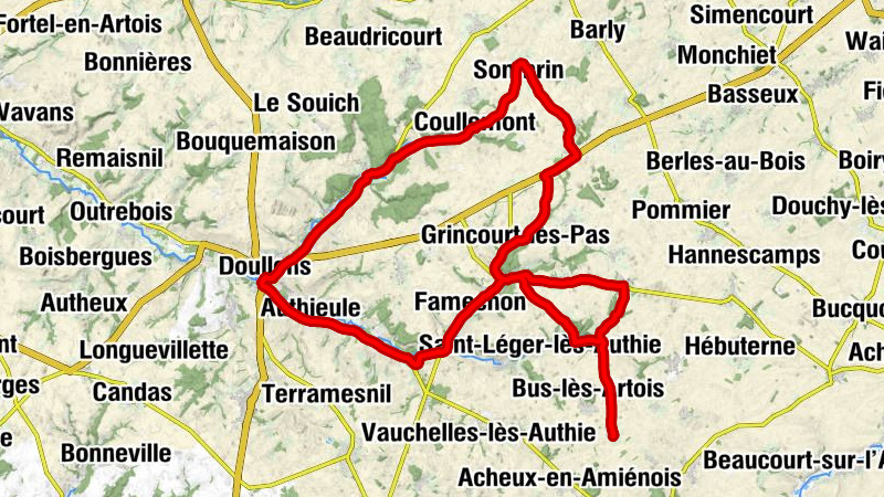 Bertrancourt - Ancienne église Saint-Pierre - Chapelle Saint-Brice - Église Saint-Léger