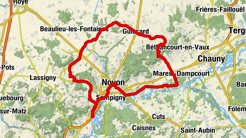 Ourscamp - Église Saint-Martin - Église Saint-Maclou - Église l'Assomption de Notre-Dame