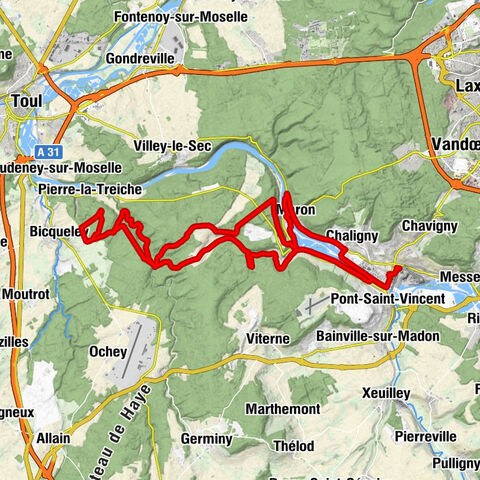 Neuves-Maisons - La Table de Manon - Pont-Saint-Vincent - Église Saint-Mansuy