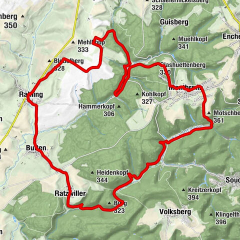 Rahling - Birkenkopf - Glashuettenberg - Église Saint-Georges