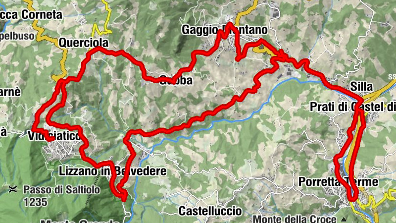 Porretta Terme - Berzantina - Madonnina di Masonte