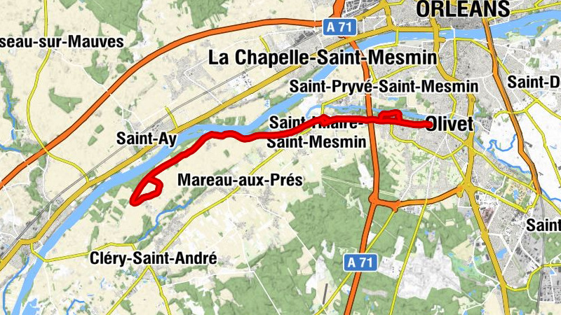 Olivet - Moulin de la Mothe - Isambert - Saint-Hilaire-Saint-Mesmin