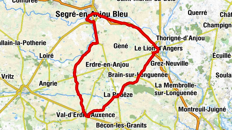 Segré-en-Anjou Bleu - Église Saint-Victor - Église Sainte-Gemmes - Carreau de l'Oudon