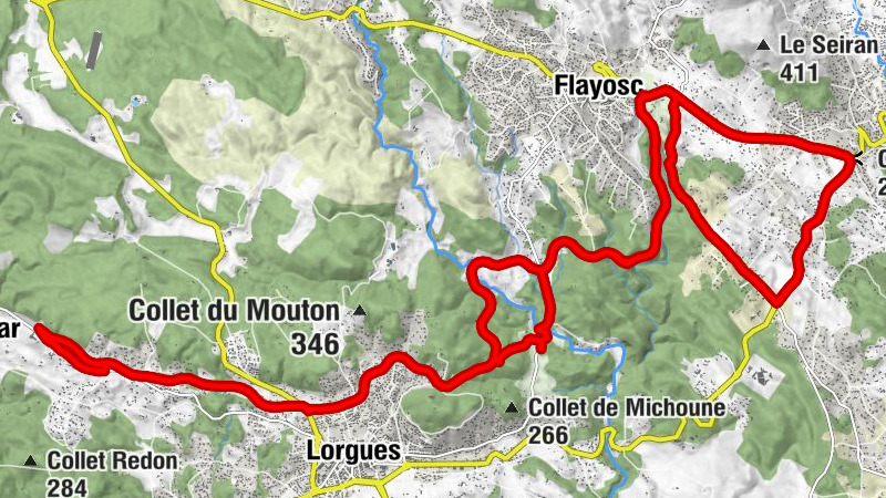 Lorgues - Chapelle Saint-Augustin - Draguignan - Col de l'Ange