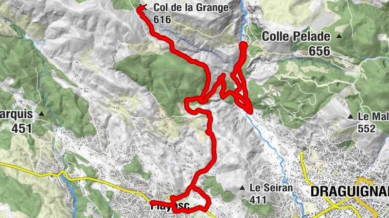 Flayosc - Le Flayosquet - Col de la Grange - Lentier