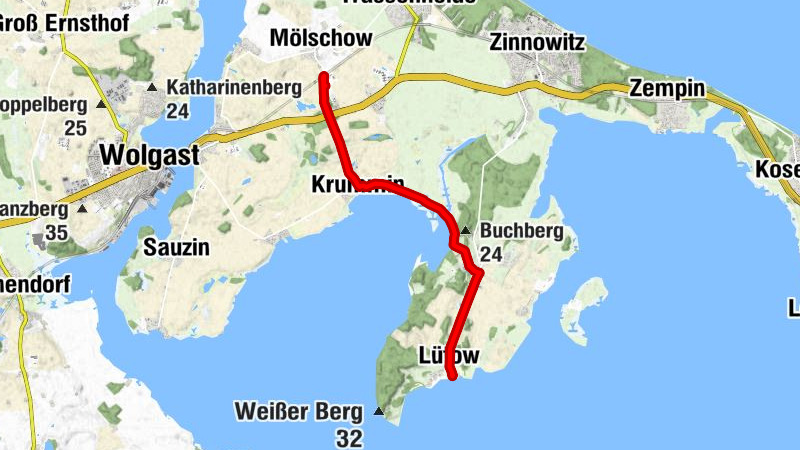 Mölschow - Krummin - Neuendorf - Lütow