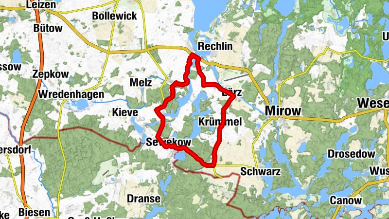 Zum Donnerberg - Dorfkirche Lärz - Dorfkirche Buchholz - Sewekow