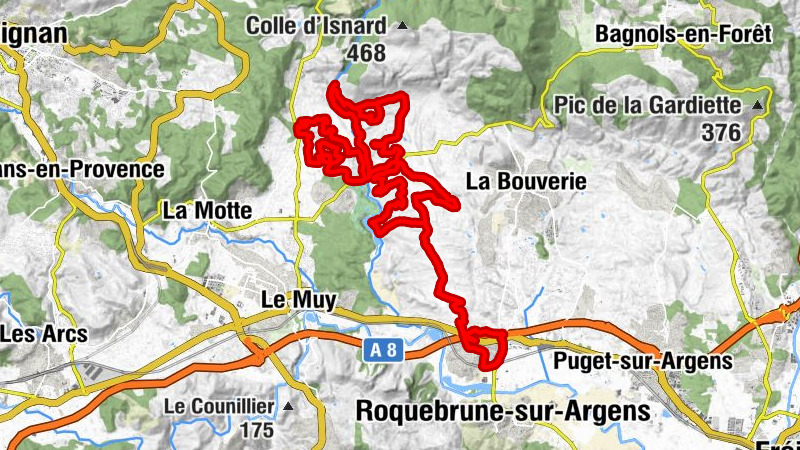Roquebrune-sur-Argens - Cascade du Gournié - Trou de la Jarre - Les Demoiselles