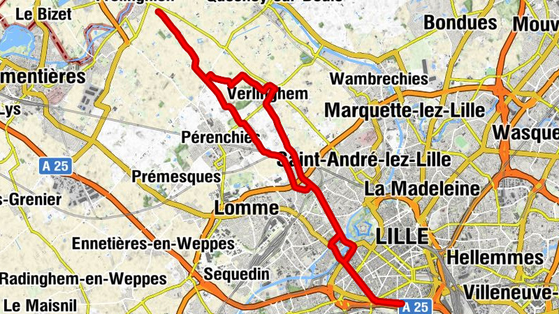 Porte d'Arras - Mosquée Assounna - Église Notre-Dame de l'Assomption - Lille-Moulins