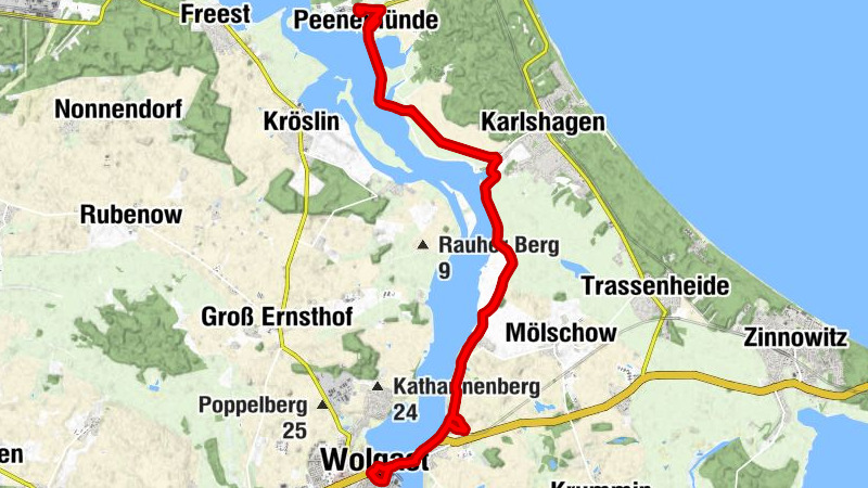 Peenemünde - Veermaster - Wolgast - Sankt Petri