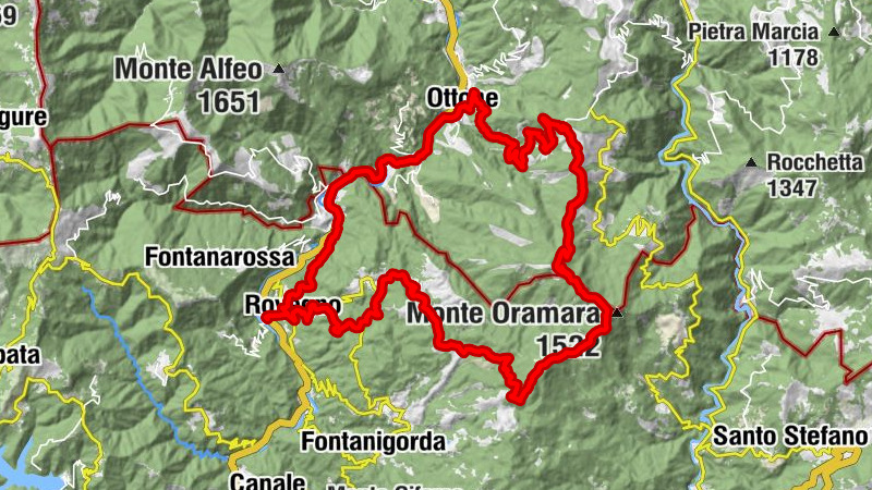 Rovegno - Monte Montarlone - Monte Bufalora - Monte Dego