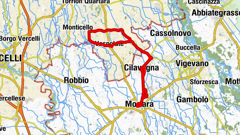 Mortara - Chiesa dei Santi Giorgio e Maurizio - Abbazia di Santa Croce - Osteria Il Cuuc