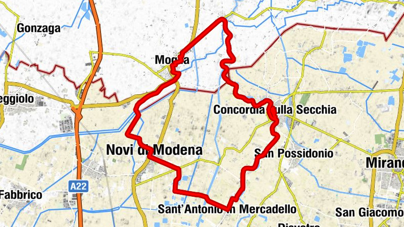 Moglia - Ghetto - Novi di Modena - San Michele