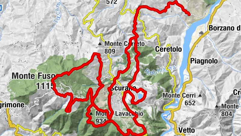 Cedogno - Monte Acuto - Monte Fuso - Monte Scaravelli