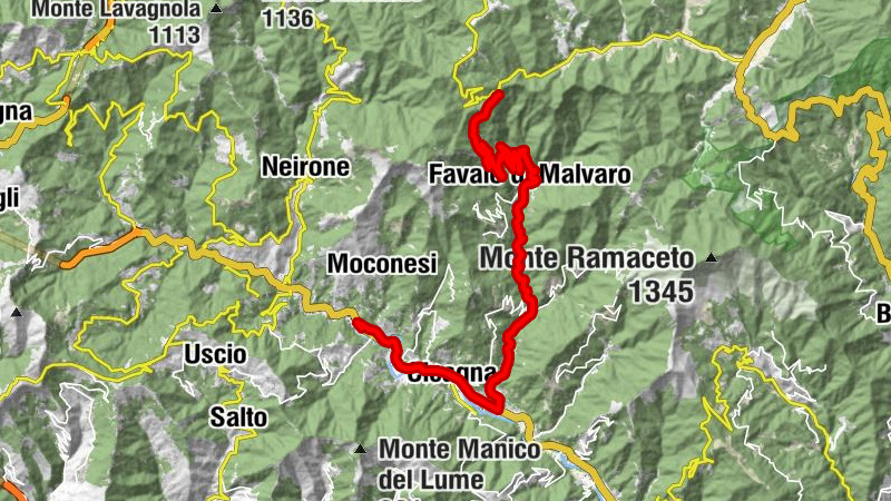 Ferrada - Quartaie - Gallinaria - Cicagna