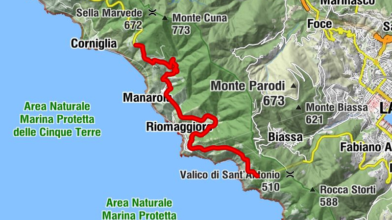 Riomaggiore - Santuario di Nostra Signora della Salute - Volastra