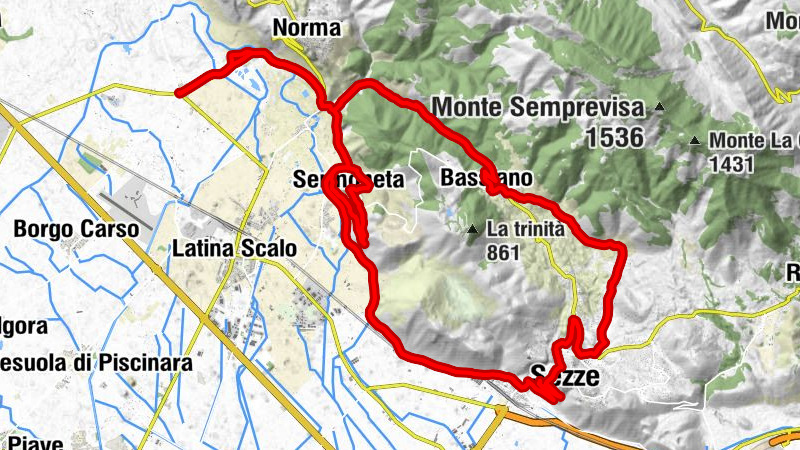 Doganella di Ninfa - Santuario della Madonna - Cattedrale di Sermoneta - Sezze