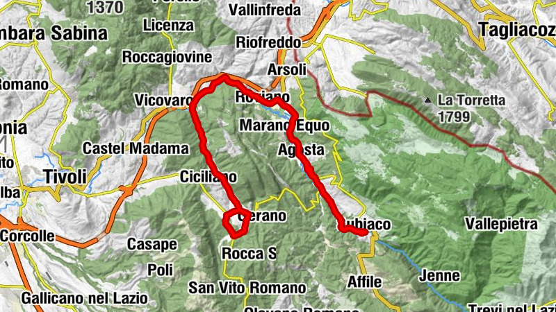 I Tre Bruschettieri - Casale del Fiume - Madonna della Pace - Subiaco