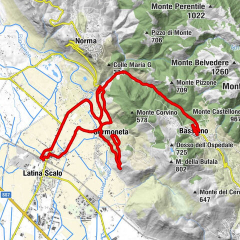 Latina - Il Laghetto - Sermoneta - Cattedrale di Sermoneta