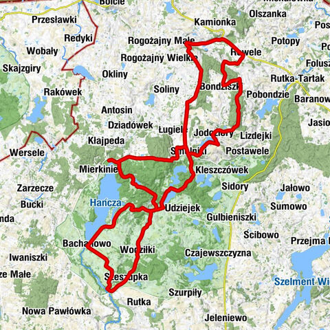 Smolniki - Poplin - Kaplica cmentarna - Molenna w Wodziłkach