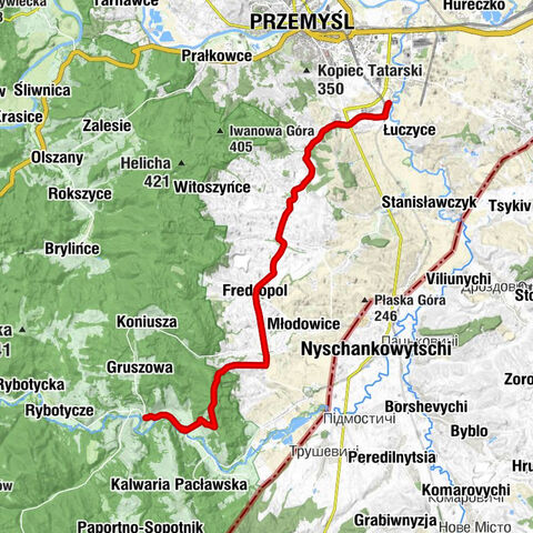 Nehrybka - Kościół pw. Najświętszego Serca Jezusowego - Cerkiew Podwyższenia Krzyża Świętego - Kościół pw. NMP Królowej Polski