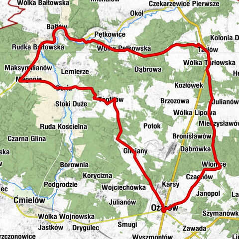 Ożarów - Kościół pw. Świętej Rozalii - Kościół pw. Matki Bożej Bolesnej - Kaplica szpitalna