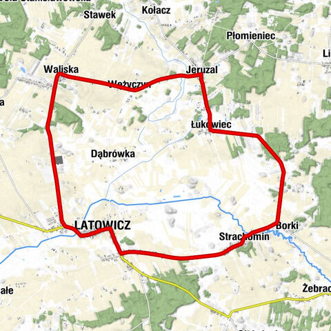 Stare Miasto - Rozstanki - Kościół pw. Świętego Wojciecha Biskupa i Męczennika - Latowicz