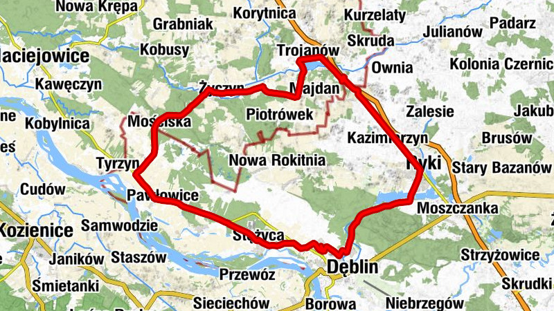 Dęblin - Michalinów - Ryki