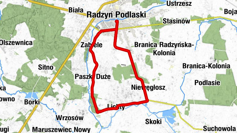 Radzyń Podlaski - Osiedle Zgoda - Zabiele - Paszki Duże