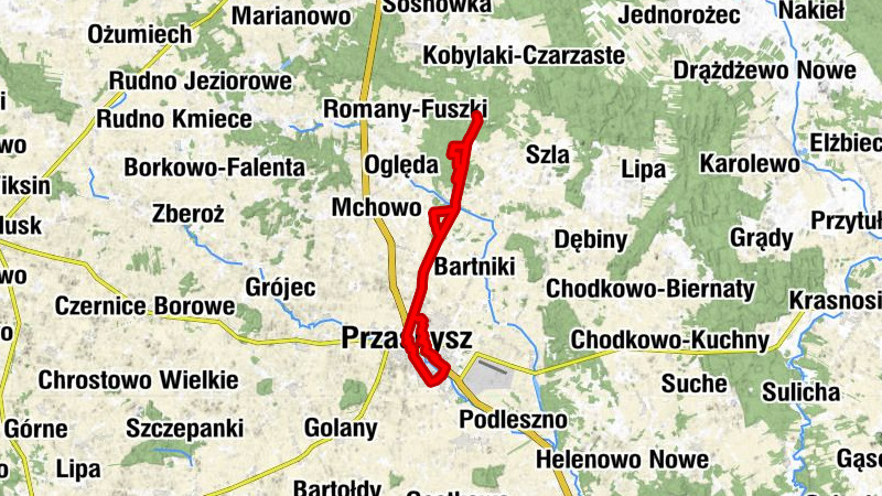 Przasnysz - Kościół Wniebowzięcia Najświętszej Maryi Panny w Przasnyszu - Karbówko - Wygoda