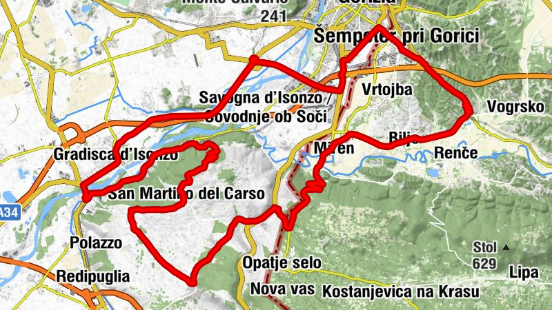 Volčja Draga - Cima 3 del San Michele - Cima 4 del San Michele - quota 140