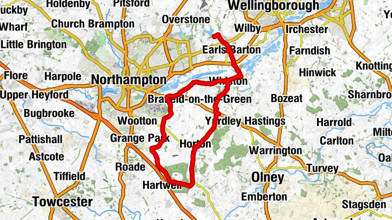 Earls Barton - Little India Restaurant - St Peter and St Paul - St Margaret