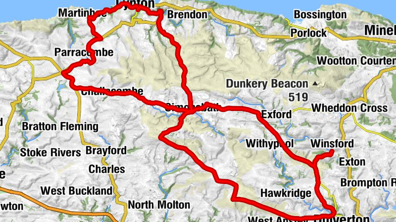 Winsford - Winsford Hill - St John The Baptist - Brimblecombe Hill