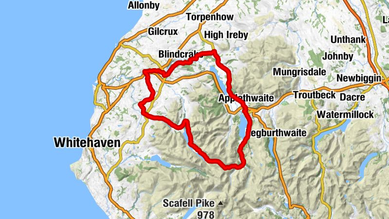 Rosthwaite - Birkness - Caldron Hill - Cockermouth