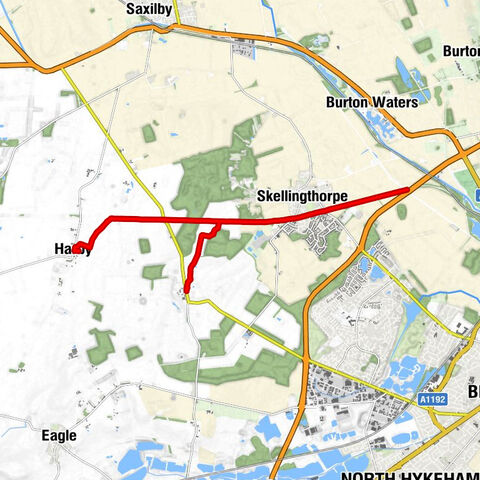 Harby - Skellingthorpe - Lincoln - Doddington