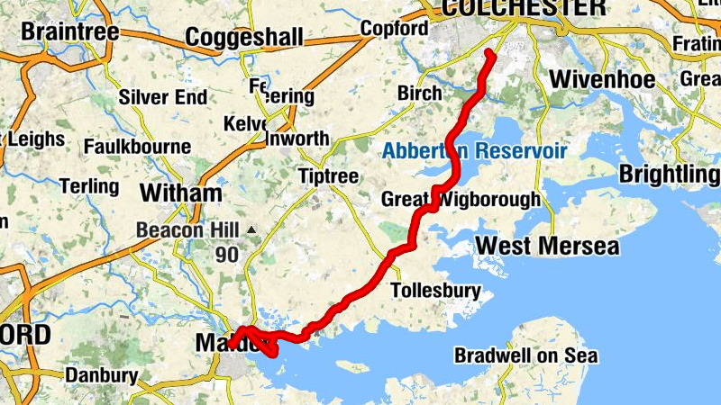 Colchester - rubys - Saint Nicholas, Tolleshunt D'Arcy - St John the Baptist