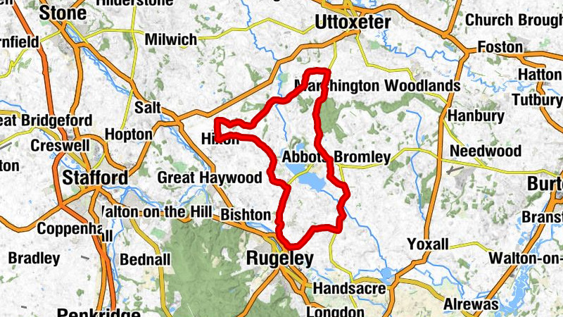 Rugeley Trent Valley - Newton - Lea Heath - Hixon
