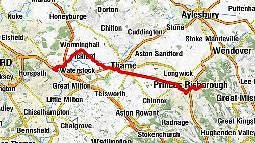 Waterperry with Thomley - Thame - Princes Risborough Methodist Church - Whiteleaf Hill