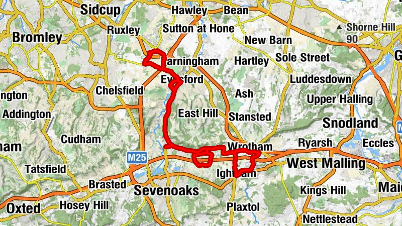 Swanley - Crockenhill Baptist Church - Catholic Church of St Joseph - St Martin, Eynsford